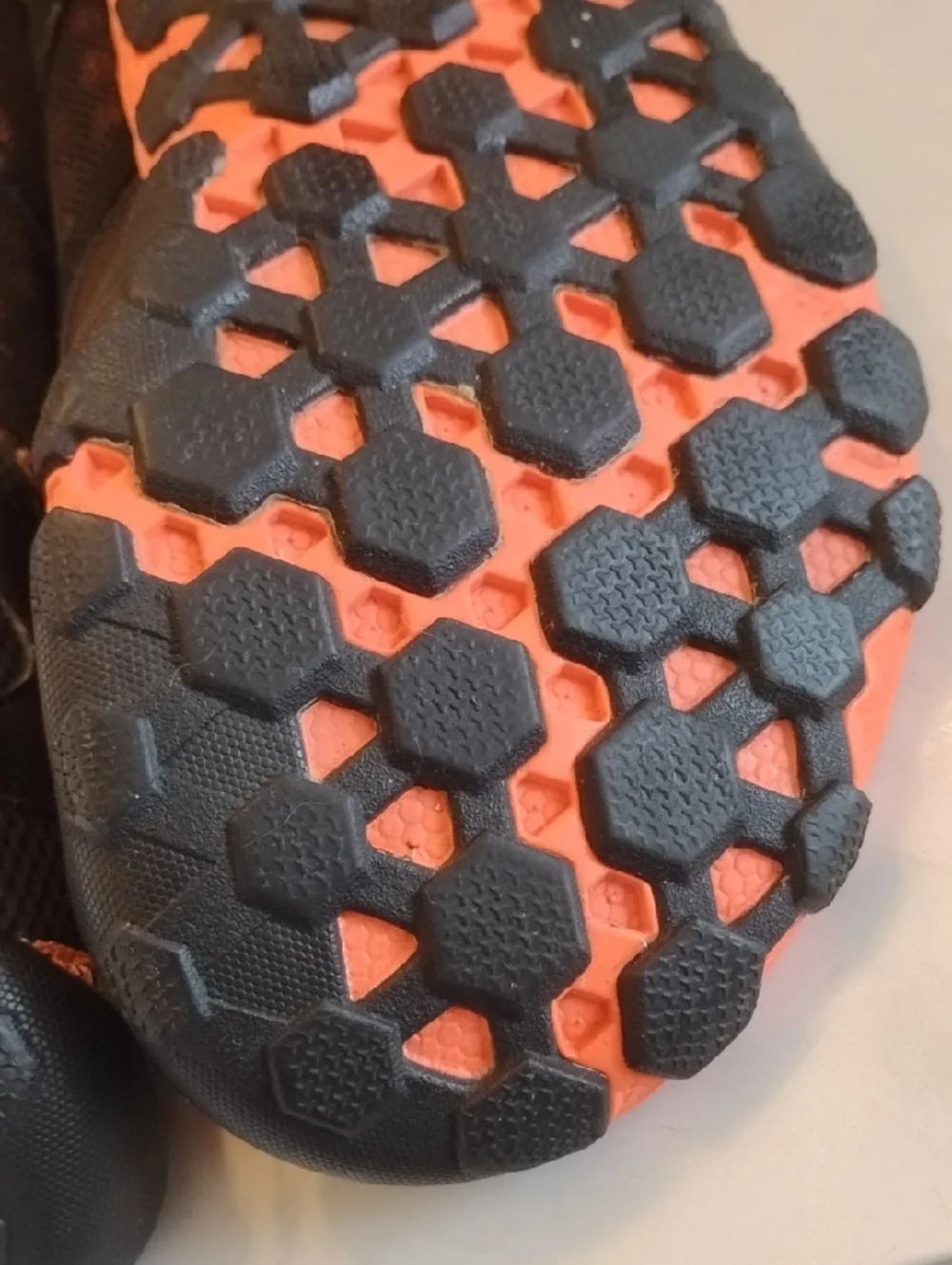 New Balance Minimus Trail Shoes Mens 11 Vibram Black Orange Lightweight - Picture 4 of 14